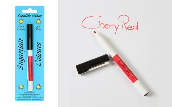 FOOD COLOURING INK PENS CHERRY RED