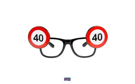 TRAFFIC SIGN GLASSES 40