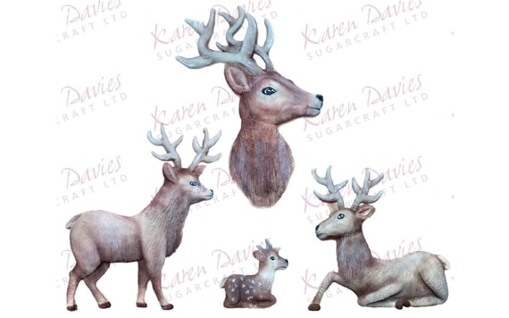 SZILIKON FORMA - MOULDS - RUSTIC STAG BY ALICE
