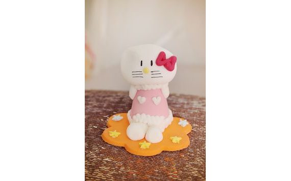 CUKROVÁ DEKORÁCIA NA TORTU HELLO KITTY