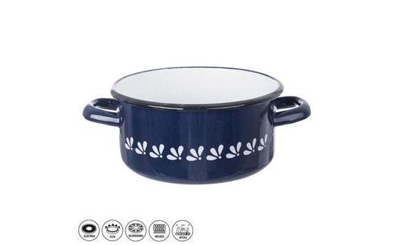 KÉK MINTÁS ZOMÁNCOZOTT LÁBAS 1,5 L TM3