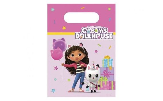 DÁRKOVÉ TAŠKY GÁBININ KOUZELNÝ DOMEČEK - GABBY'S DOLLHOUSE - 16 X 22 CM - 4KS