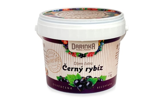 DARINKA LEKVÁR EXTRA GYÜMÖLCCSEL FEKETE RIBIZLI 1 KG