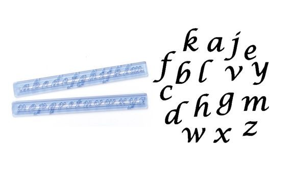 CUTTER ALPHABET ITALICS LOWER CASE