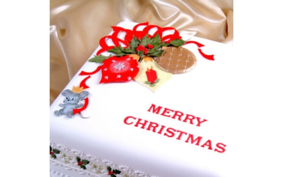 Patchwork Cutters - Marzipan Christmas Cake - YouTube