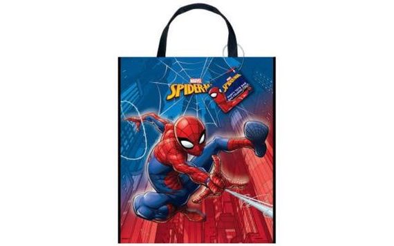 SPIDERMAN GIFT BAG - PLASTIC 28 X 33.5 CM