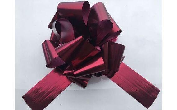 MEGA BOW FOR CAR, 35 CM MATTE RED