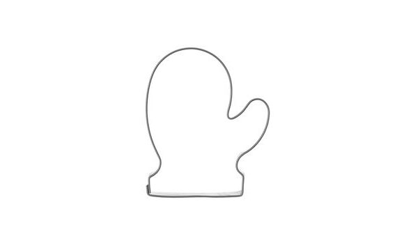 GLOVE-SHAPED COOKIE CUTTER