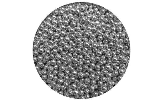 SILVER BALLS - SEED BEADS NO. 1 - 50 G