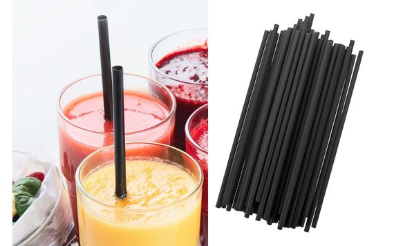 REUSABLE PLASTIC DRINKING STRAWS - 50 PCS