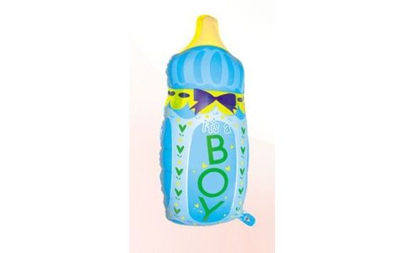 FOIL BALLOON BABY BOTTLE BOY 80 CM