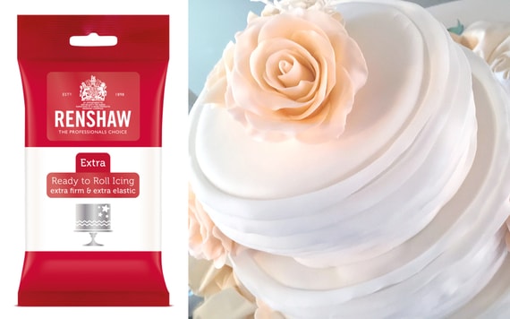 BÍLÁ POTAHOVACÍ HMOTA RENSHAW EXTRA WHITE 250 G