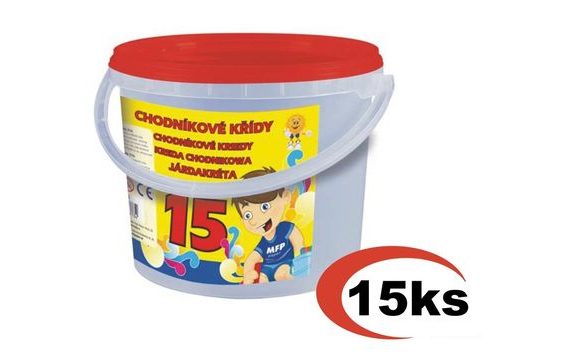 SIDEWALK CHALK 15PCS IN BUCKET