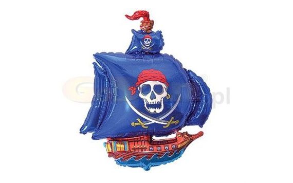 BALLOON FOIL 35 CM PIRATES BLUE (NELZE PLNIT HELIEM)