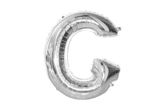 BALLOON FOIL LETTER "G" 115 CM