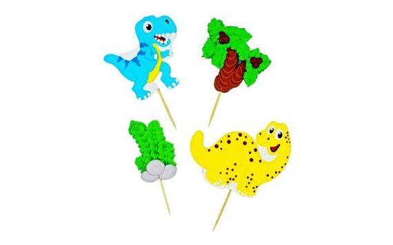 DINOSAURY – DVOJROZMERNÉ CUKROVÉ ZÁPICHY, 2 KUSY