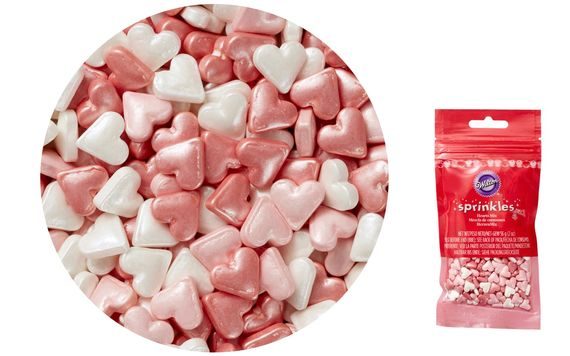 WILTON JUMBO SPRINKLES - HEART - 56 G