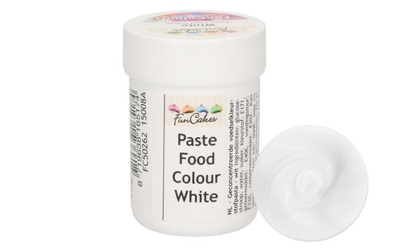 FUNCAKES FUNCOLOURS PASTE FOOD COLOUR - WHITE SNOW 30G