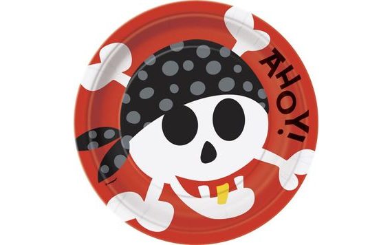 TALÍŘE 8 KS - PIRATE FUN - 22,5 CM