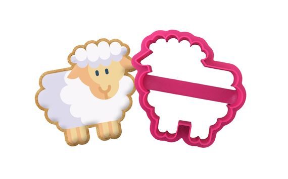 COOKIE GINGERBERAD CUTTER SHEEP - 3D PRINT