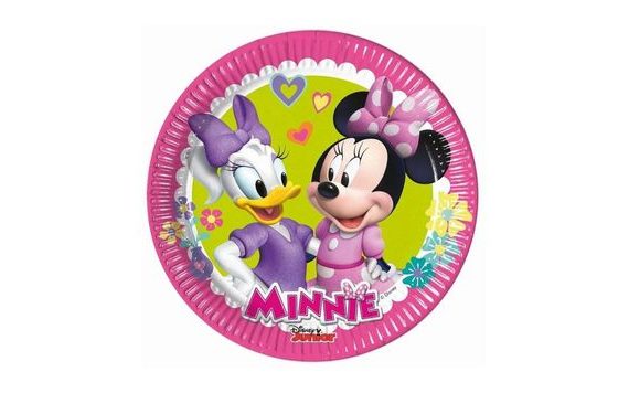 PAPÍROVÉ TALÍŘE MYŠKA MINNIE "MINNIE HAPPY HELPERS", 20 CM, 8 KS