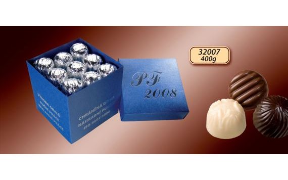 PROMOTIONAL CHOCOLATE GIFT BOX 36 PCS – 400 G, WITH YOUR DESIGN/LOGO – FROM 100 PCS