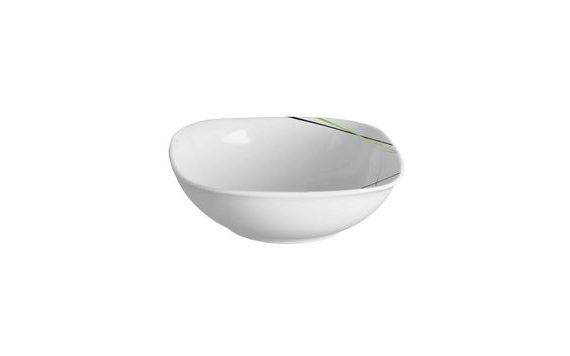 GREEN SQUARE SERVING BOWL