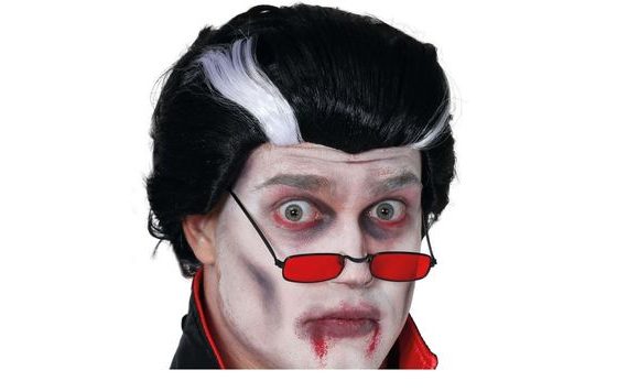 VAMPIRE WIG - DRACULA COSTUME - HALLOWEEN