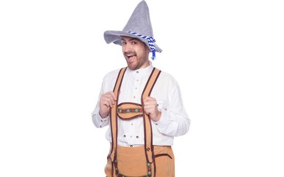 BAVARIAN OKTOBERFEST HAT - GRAY