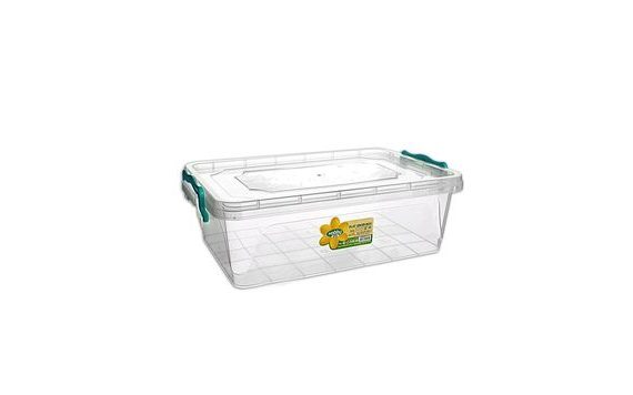 LOW RECTANGULAR PLASTIC BOX 6 L