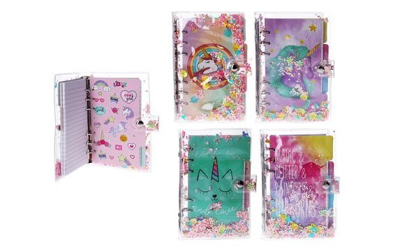 NOTEBOOK WITH SEQUINS - UNICORN - UNICORN - 13X19,5 CM