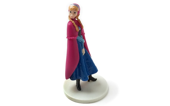 ANNA, PRINCEZNA Z FROZEN - FIGURKA NA DORT S PODSTAVCEM