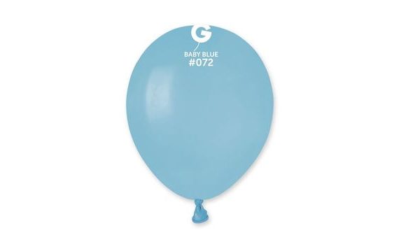 LATEXOVÝ BALÓN GEMAR 13 CM - SVETLOMODRÝ - DETSKÝ MODRÝ, 1 KS