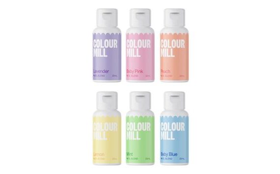 SADA PASTELOVÝCH BAREV DO ČOKOLÁD -MILL OIL BLEND PASTEL 6 KS