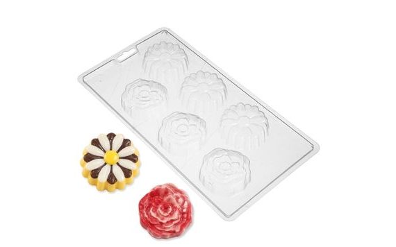 CHOCOLATE MOULD FLOWERS