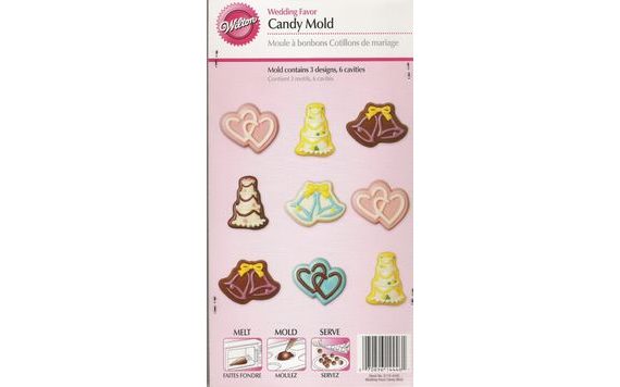 CHOCOLATE MOULDS ON A SHEET WEDDING MOTIFS 2