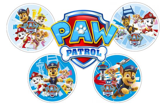 JEDLÝ PAPIER - TLAPKOVÁ PATROLA - PAW PATROL - 1 KS