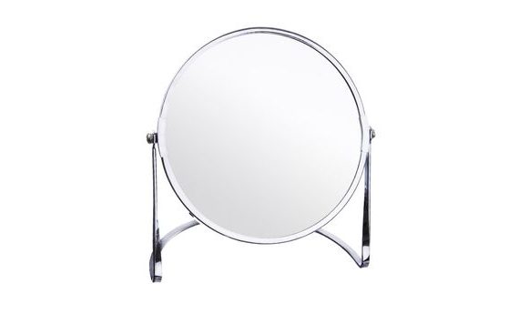 ORION DOUBLE-SIDED MIRROR WITH STAND, 17 CM
