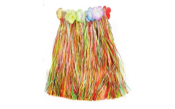 SZÍNES HAVAJSKÁ SZOKNYA FELNŐTTEKNEK 72 CM - HAWAII