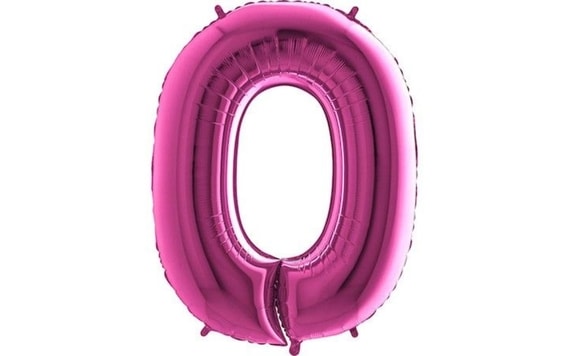 BALLOON FOIL NUMERALS PINK - PINK 115 CM - 0