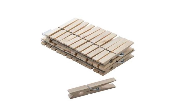 WASHING PEGS WOOD 24PCS