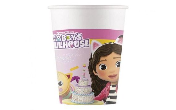 GABBY'S DOLLHOUSE PAPER CUPS - 200 ML - 8 PCS