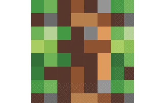 MINECRAFT - TNT NAPKINS 16 PCS 33 CM X 33 CM AMSCAN