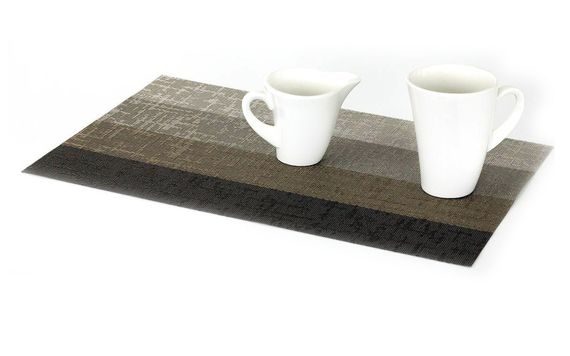 PLASTIC PLACEMAT - BROWN STRIPES