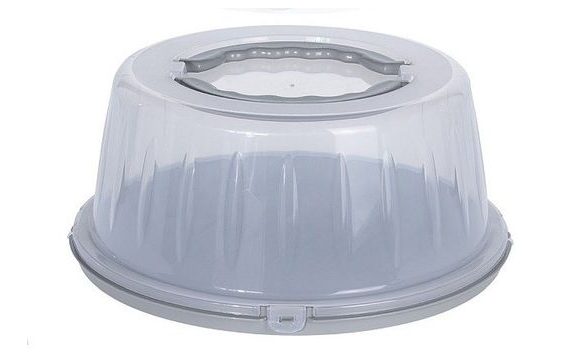 FOOD BOX WITH LID PORTABLE GREY - 33 CM