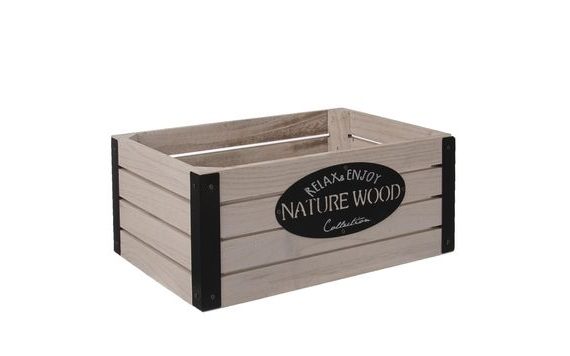 RUSTIC DECORATIVE BOX 31X21X13 CM