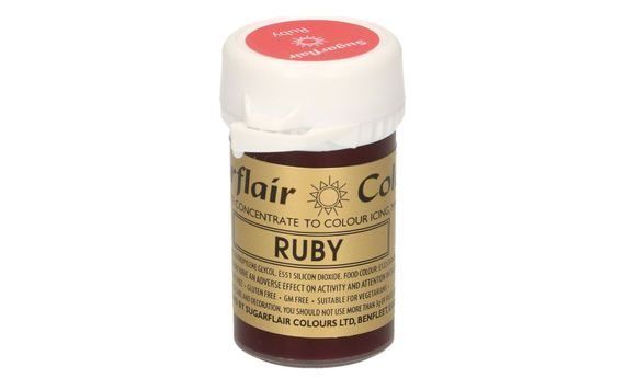 SUGARFLAIR PASTE COLOUR RUBY - 25G