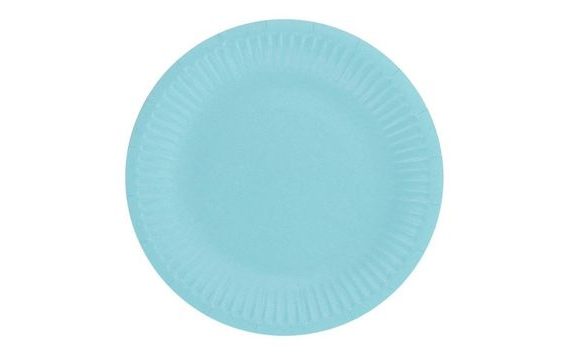 TALÍŘE SVĚTLE MODRÉ 18 CM - 6 KS