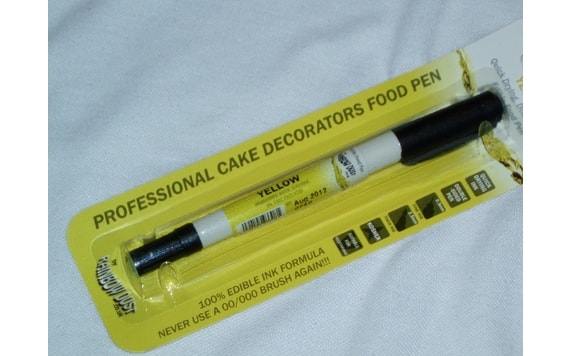 EDIBLE MARKER YELLOW DOUBLE SIDED (YELLOW)