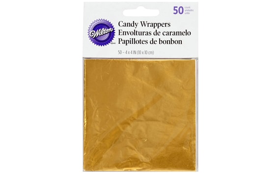 GOLD FOIL CANDY WRAPPERS